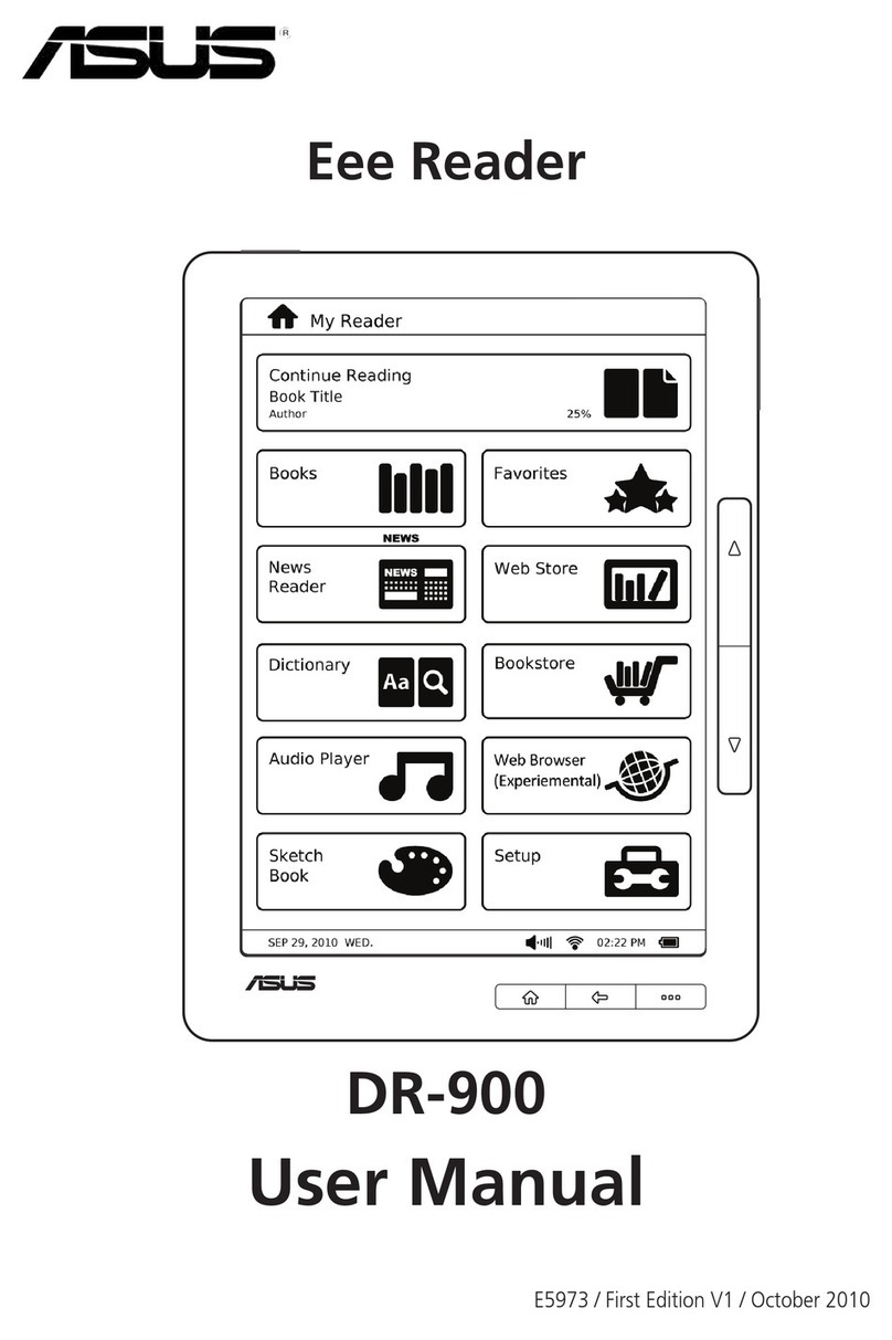 Asus Eee Reader DR-900 user manual