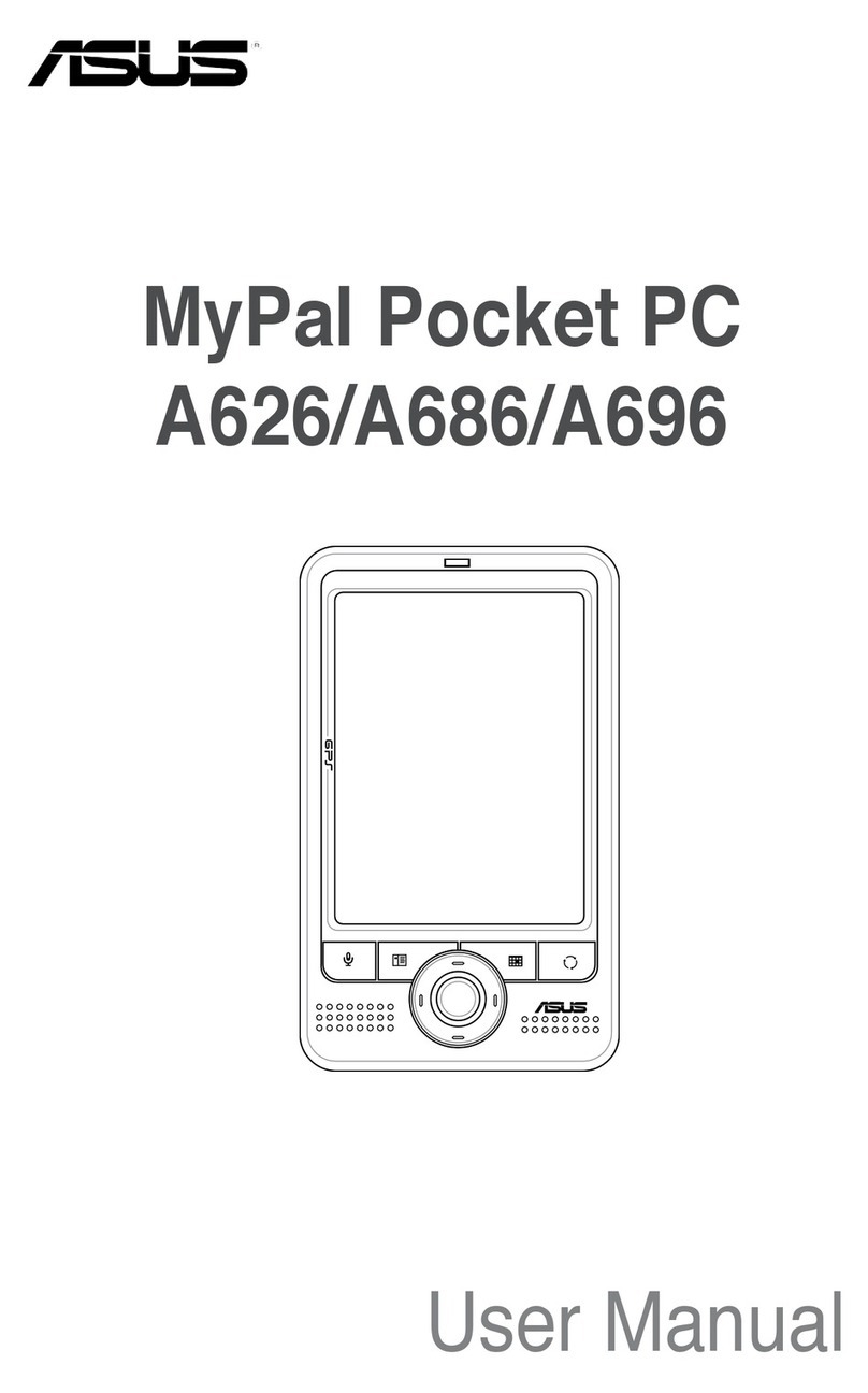 Asus A626 - MyPal - Win Mobile 6.0 312 MHz user manual