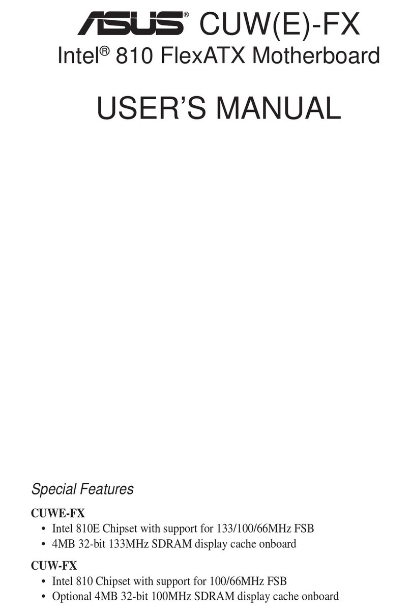 Asus INTEL CUW(E)-FX User manual