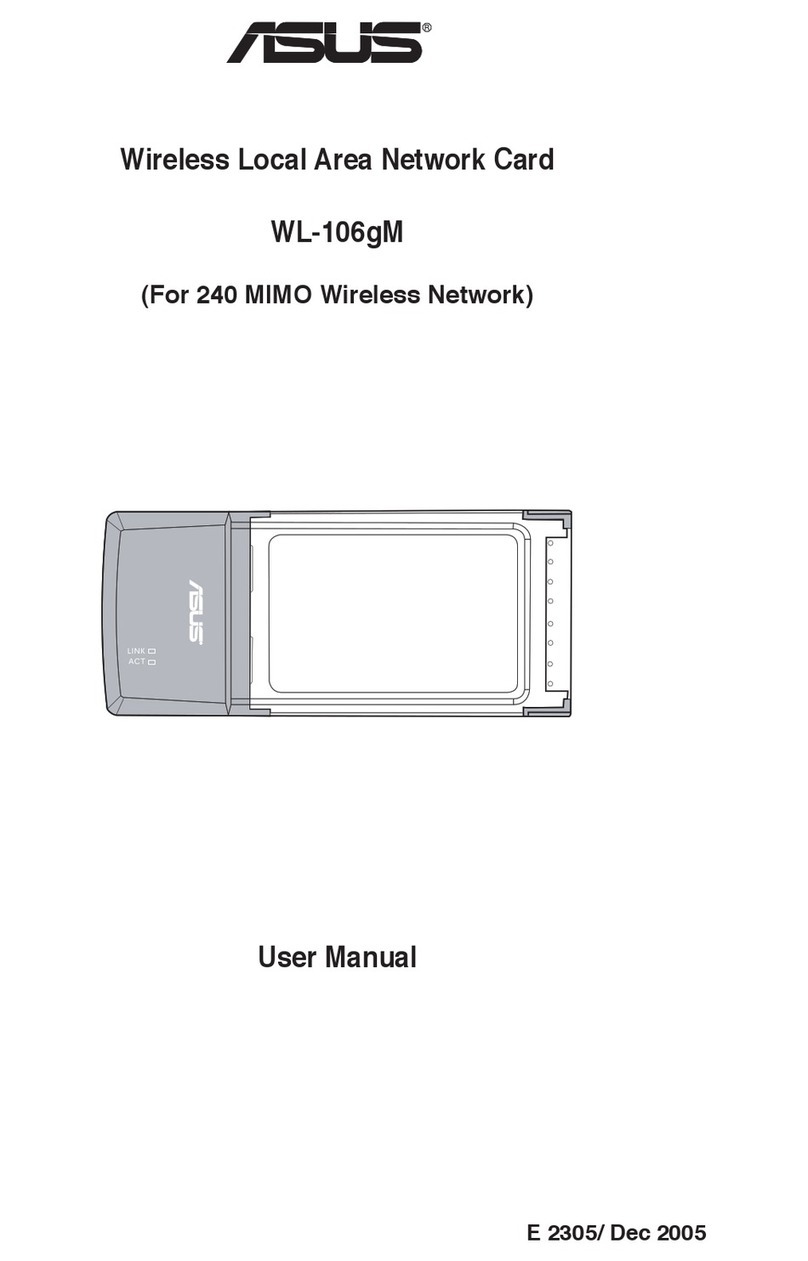Asus WL-106gM User manual Asus WL-106gM User manual