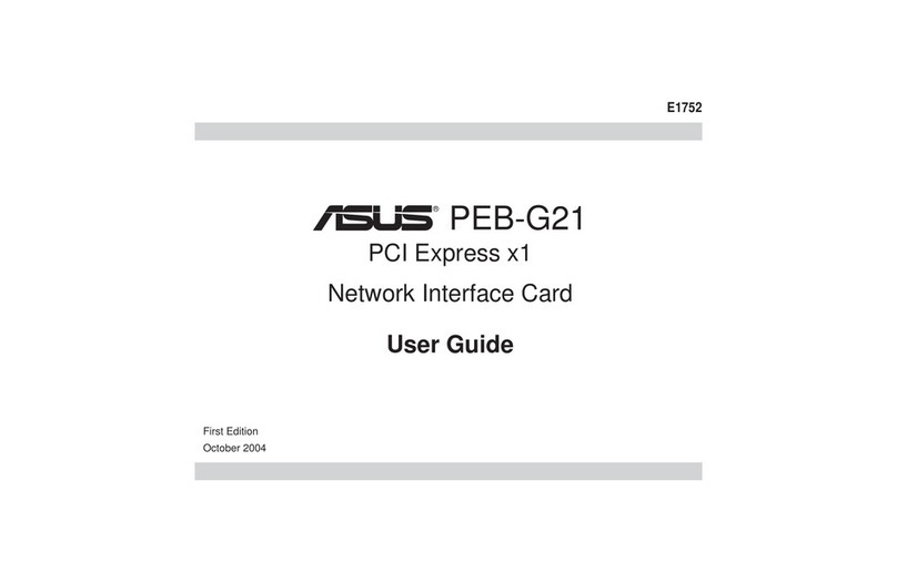 Asus PCI Express x1 Network Interface PEB-G21 User manual