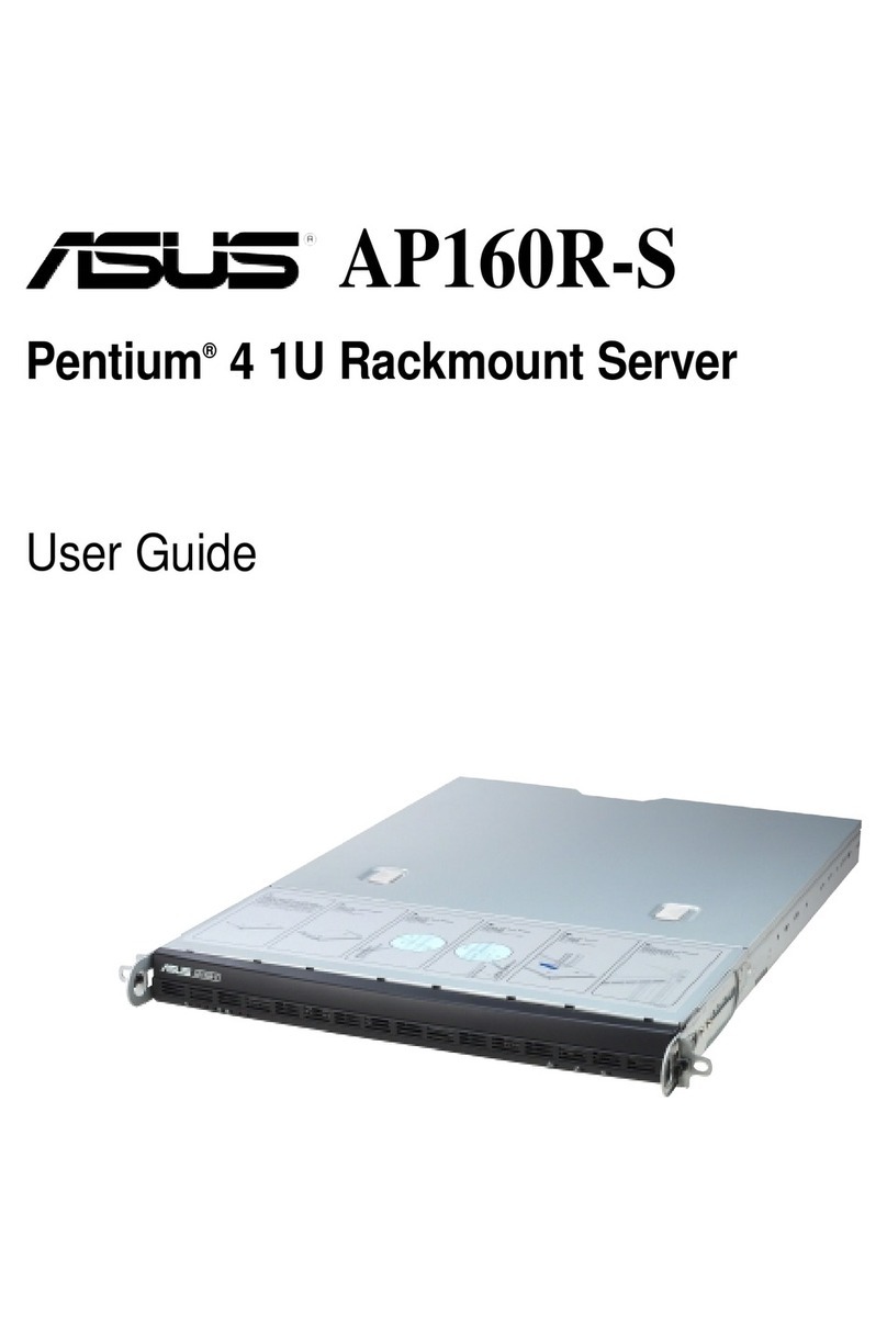 Asus Pentium 4 1U Rackmount Server AP160R-S User manual Asus Pentium 4 1U Rackmount Server AP160R-S User manual