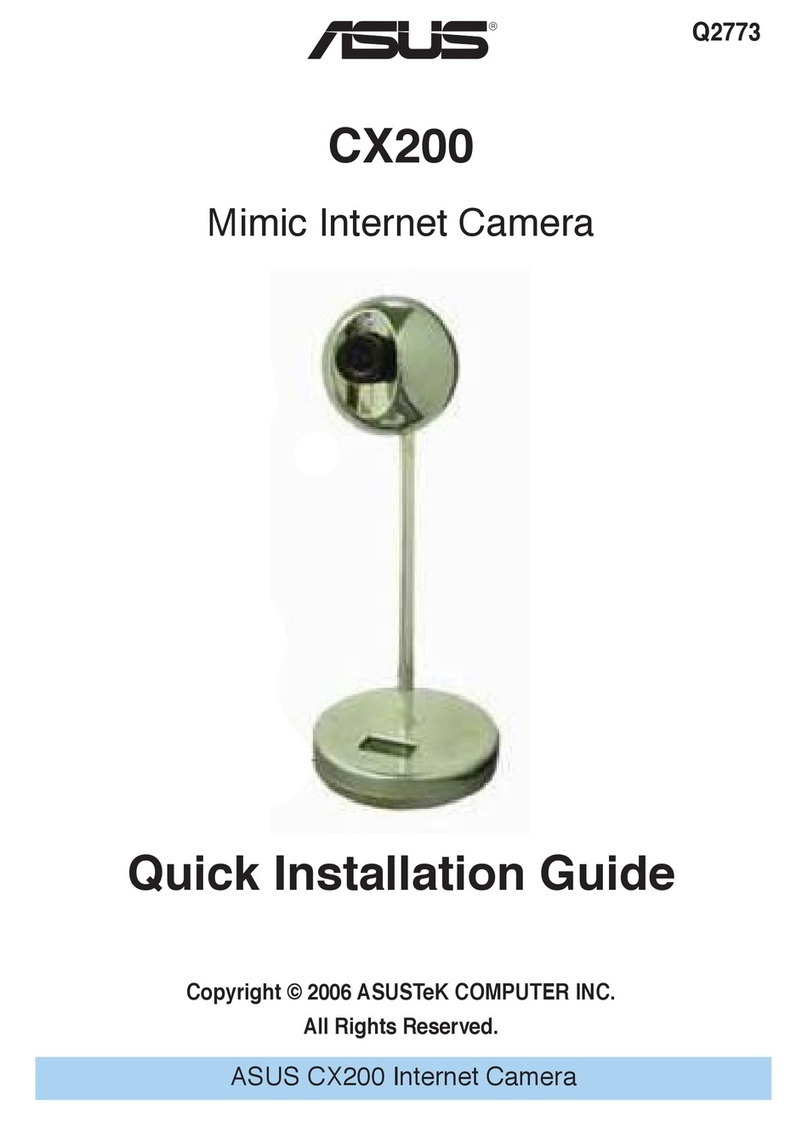 Asus Mimic Internet Camera CX200 Quick installation guide