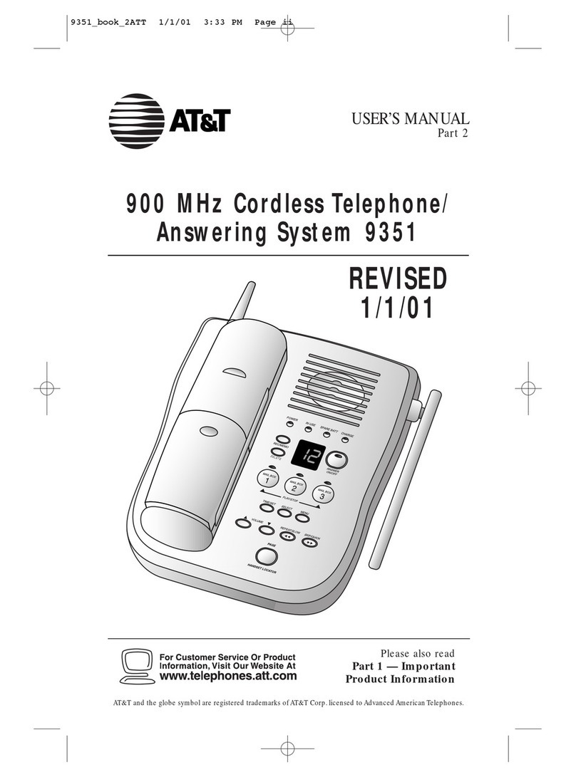 AT&T 9351 User manual
