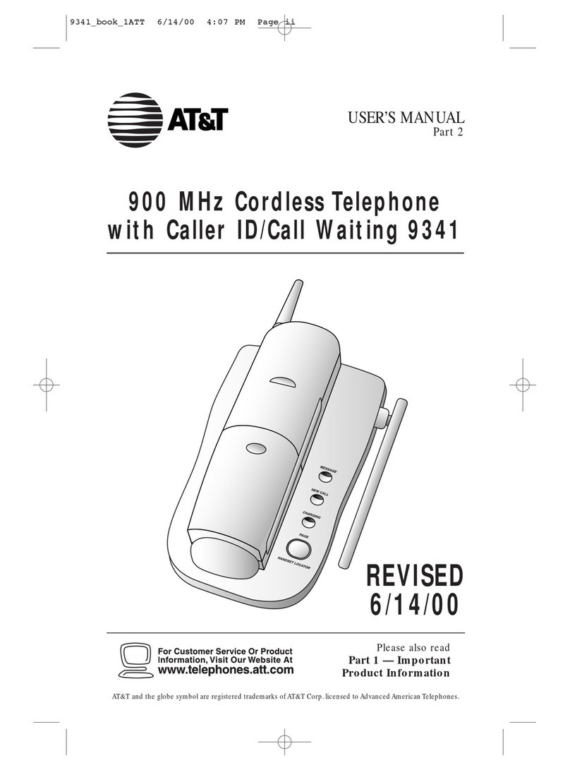 AT&T 9341 User manual