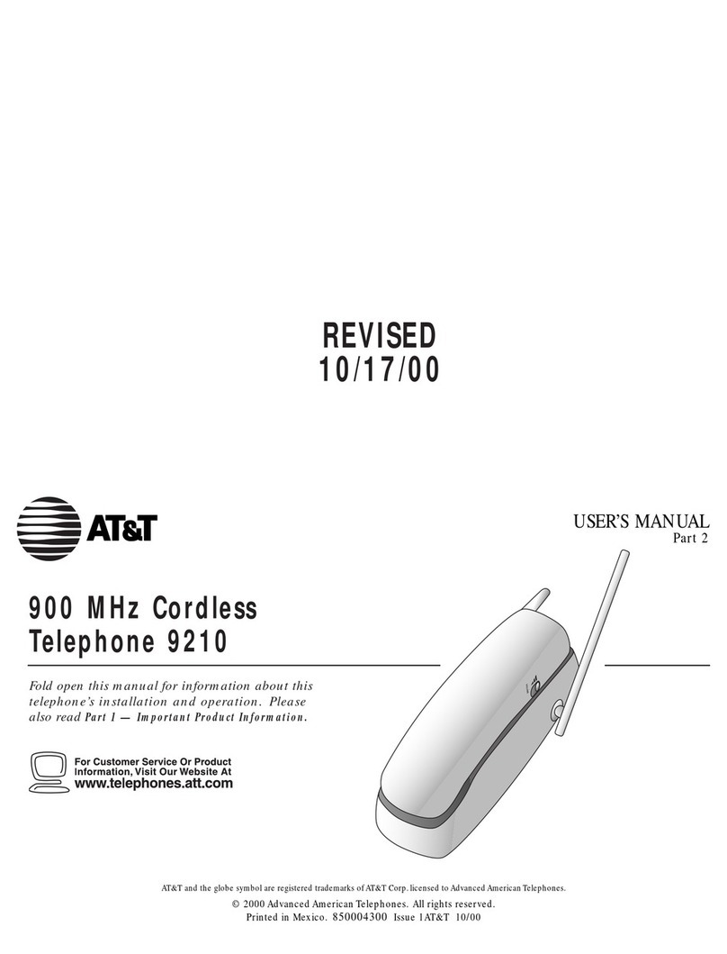 AT&T 9210 User manual
