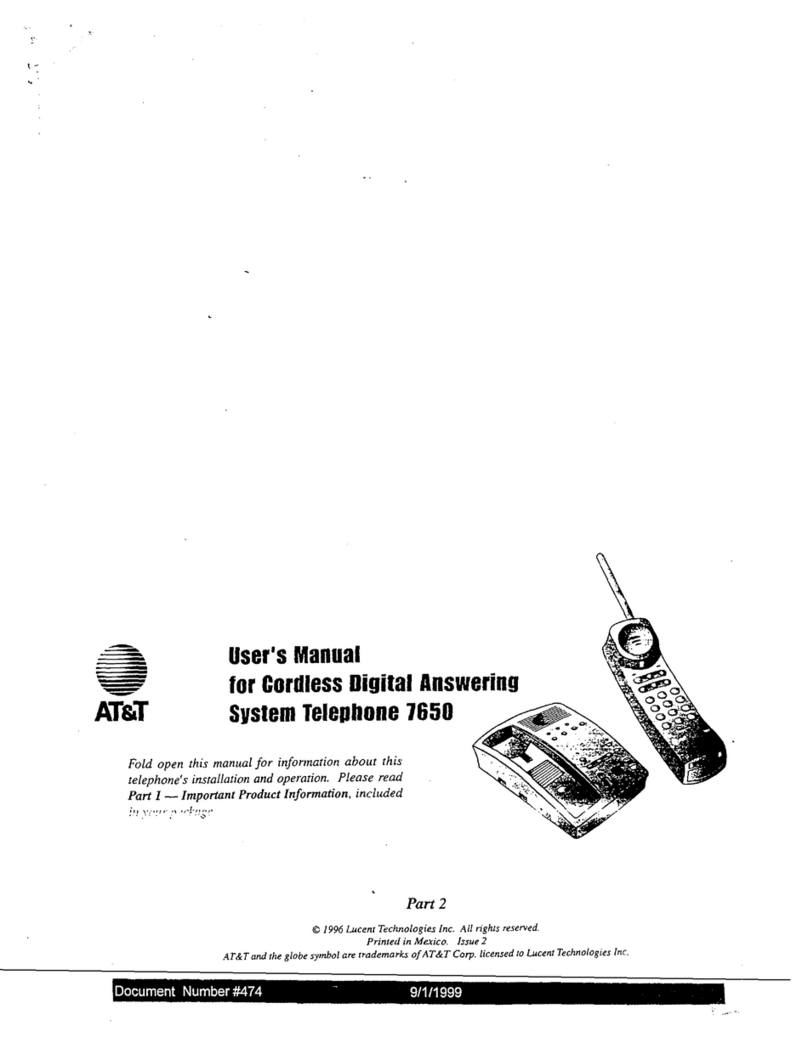 AT&T 7650 User manual
