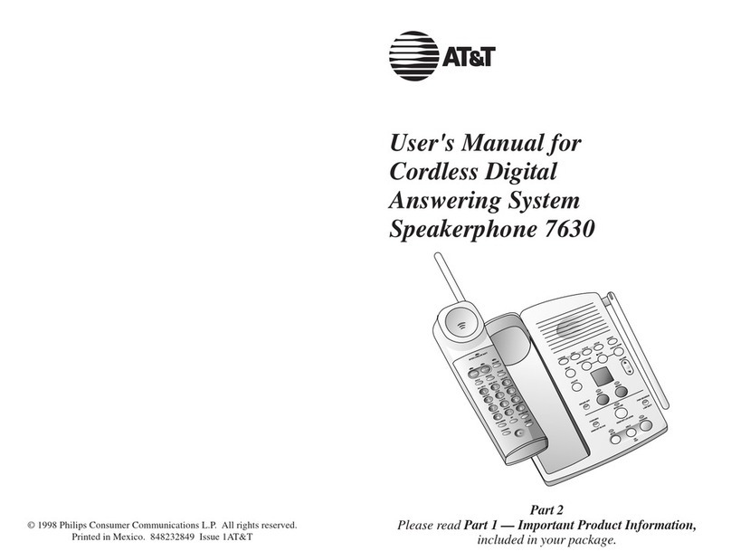 AT&T 7630 User manual