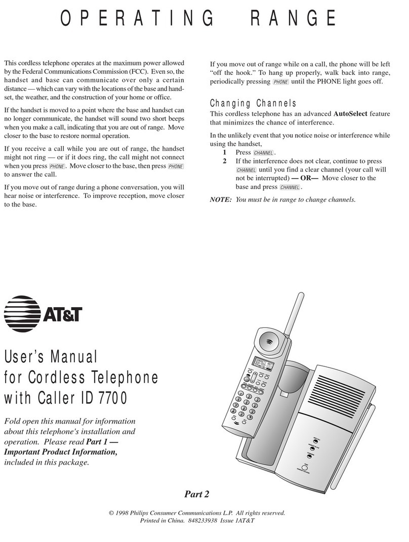 AT&T 7700 User manual