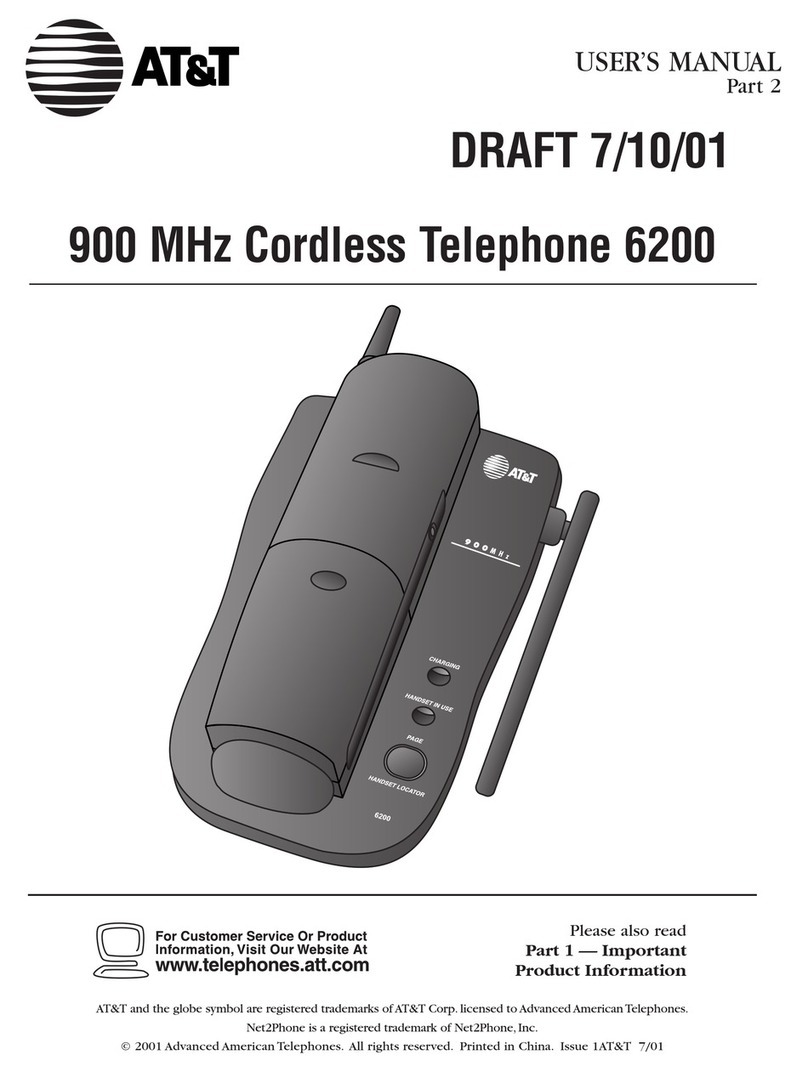 AT&T 6200 User manual