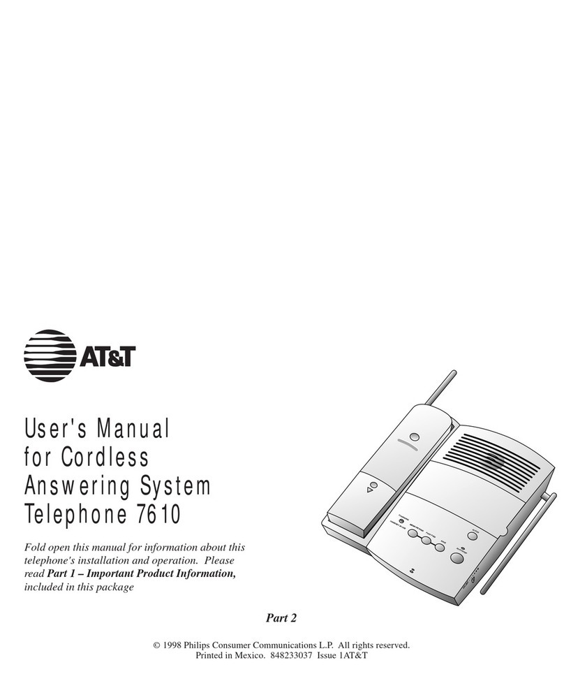 AT&T TL 7610 user manual