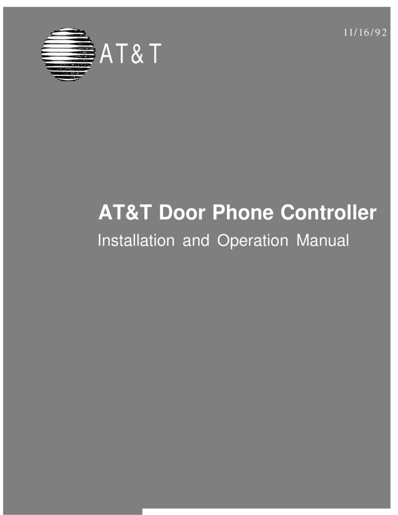 AT&T Door Phone Controller Installation and operation manual