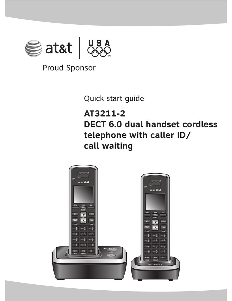 AT&T DECT AT3211-2 User manual