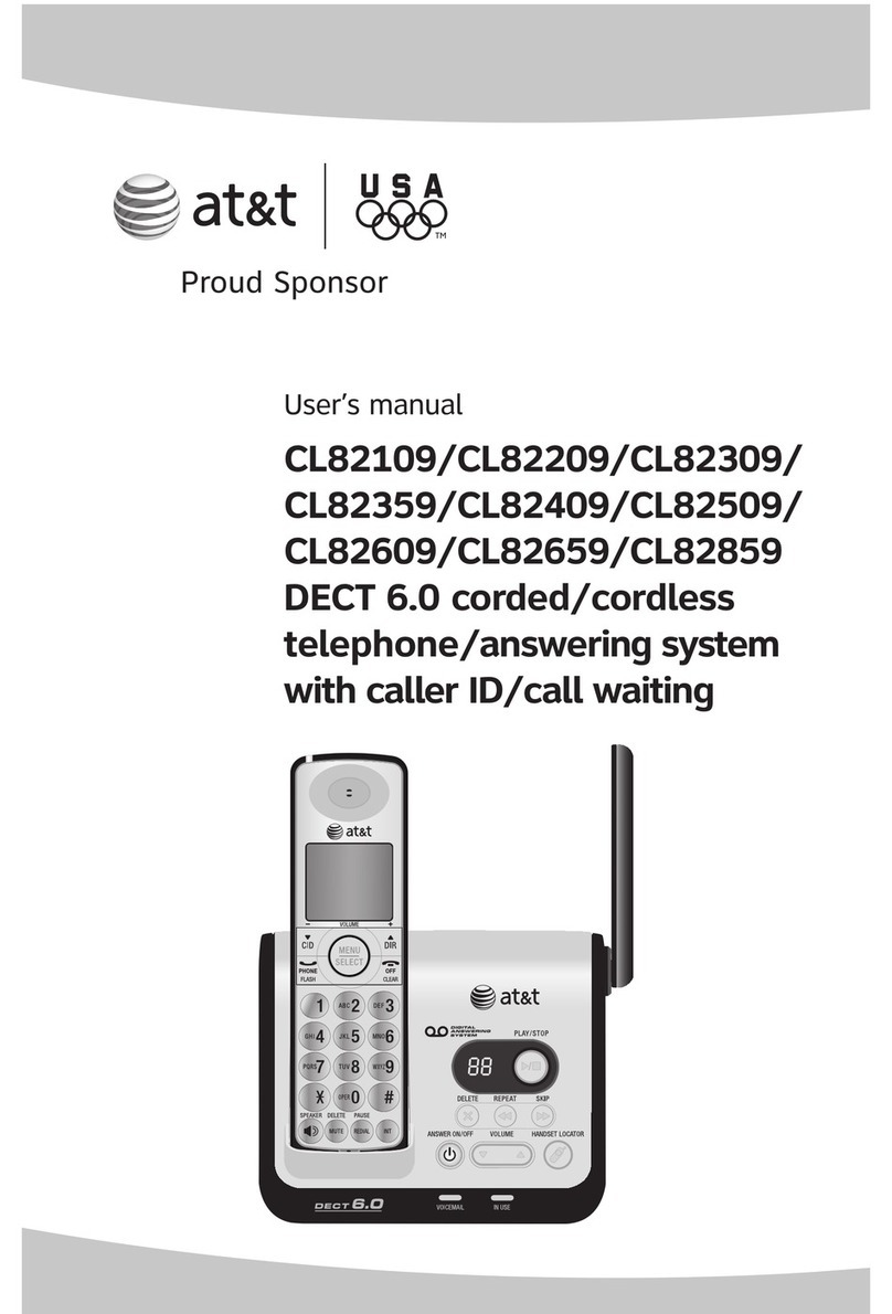 AT&T CL82109 User manual
