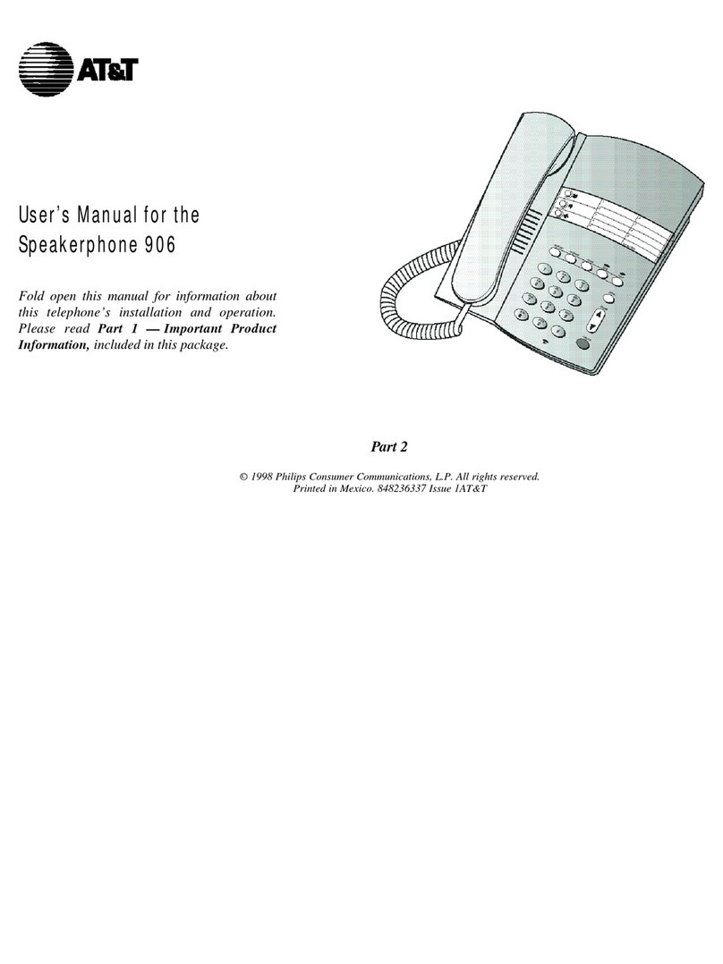 AT&T 906 User manual
