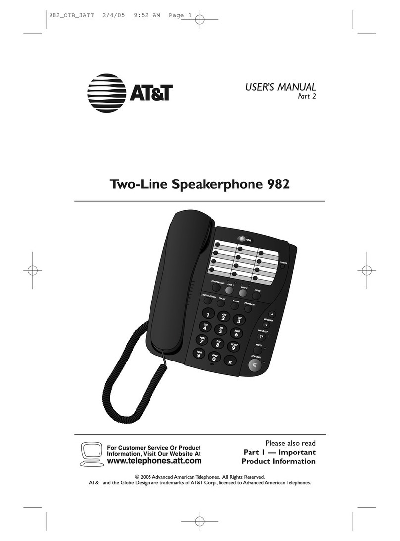 AT&T 982 User manual
