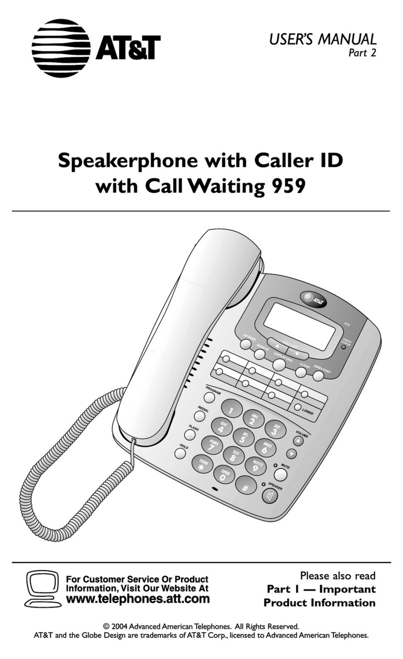 AT&T 959 User manual
