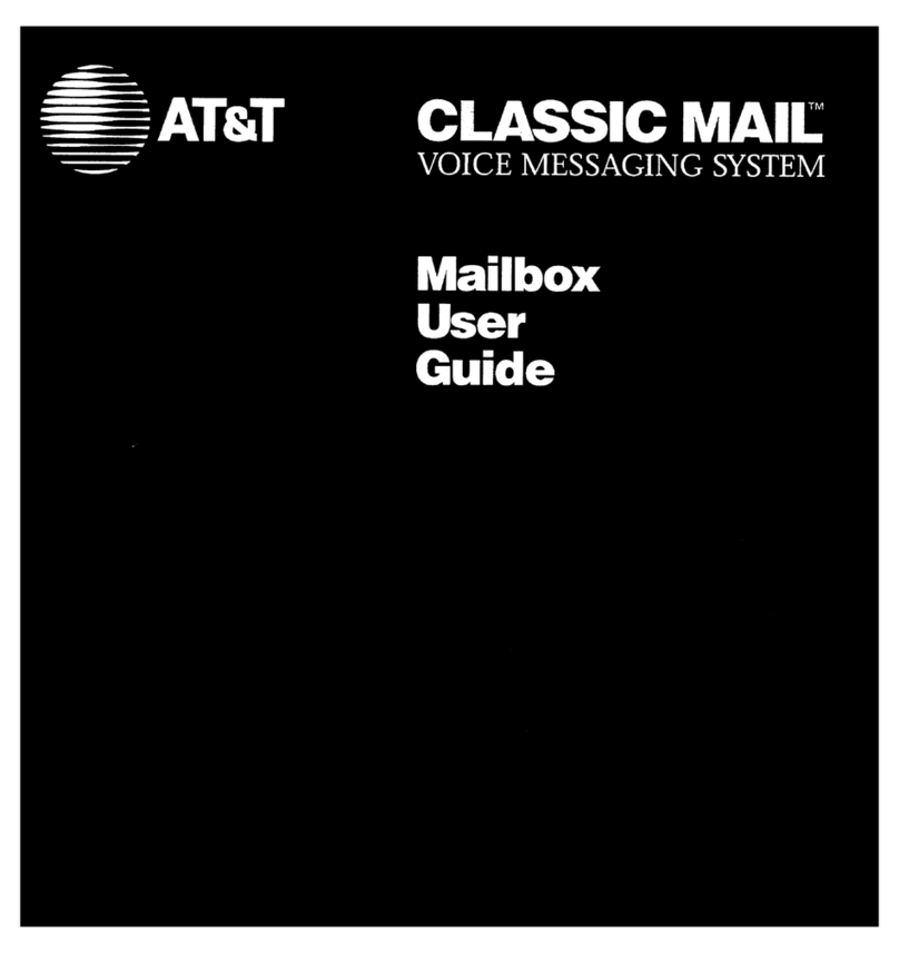 AT&T Classic Mail Voice Messaging System User manual