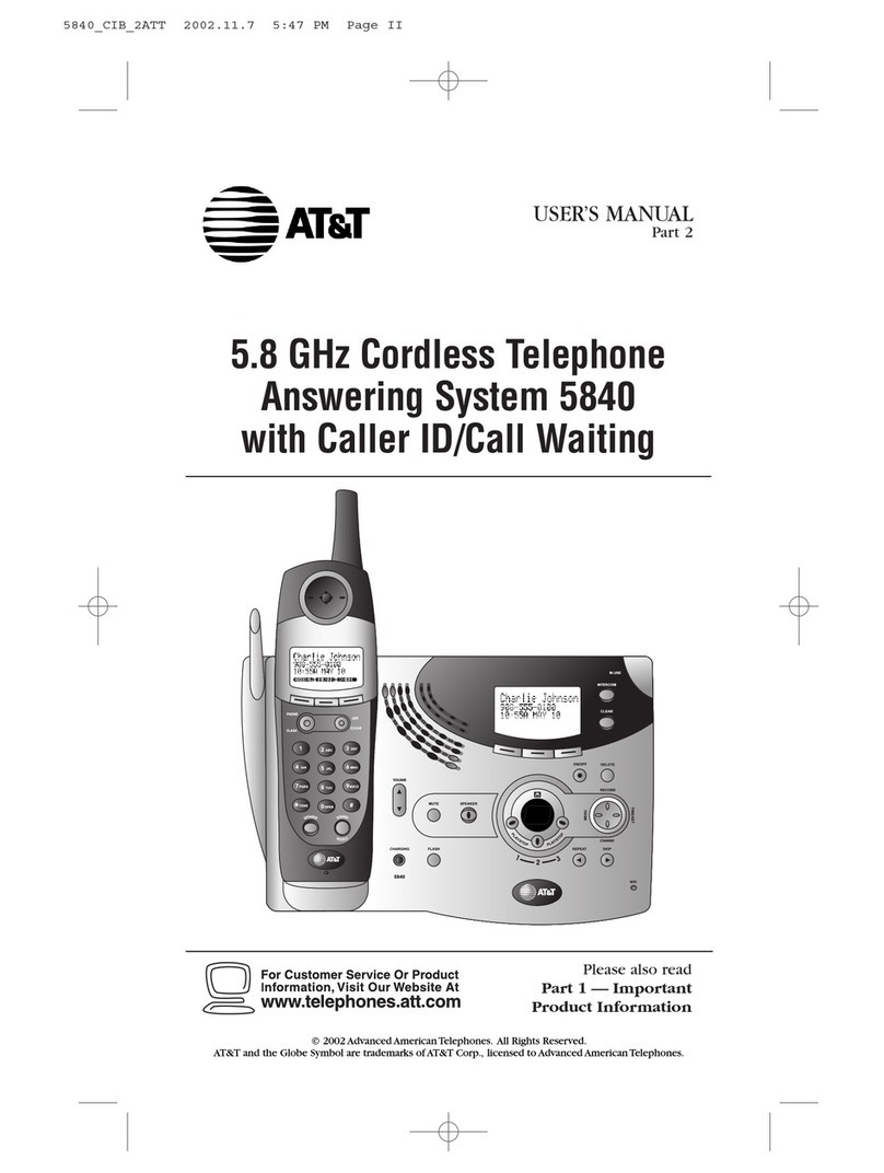 AT&T 5840 User manual