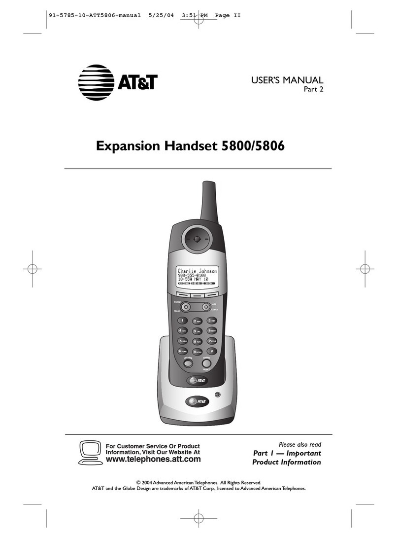 AT&T 5800 User manual