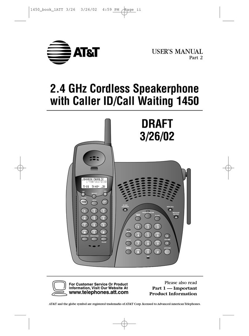AT&T 1450 User manual