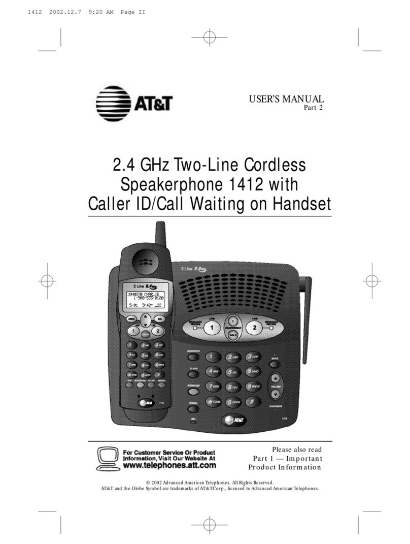 AT&T 1412 User manual