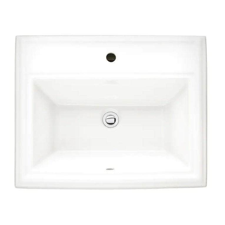 American Standard Town Square Countertop Sink 0700.001 Features & dimensions