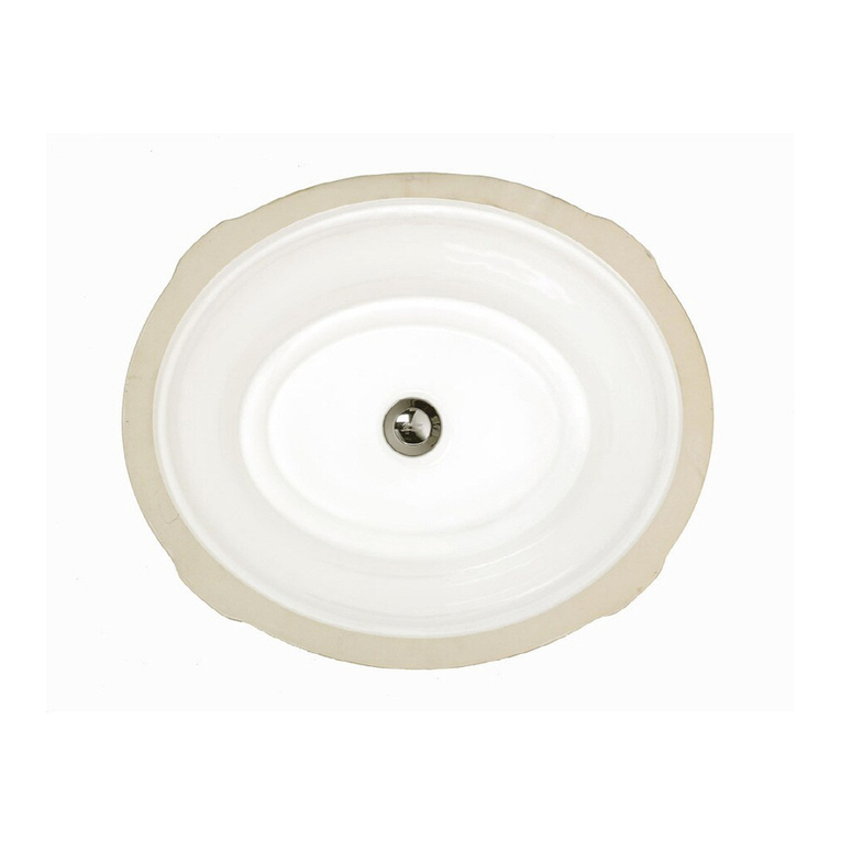 American Standard Tudor Undercounter Sink 0632.000 Specification sheet American Standard Tudor Undercounter Sink 0632.000 Specification sheet