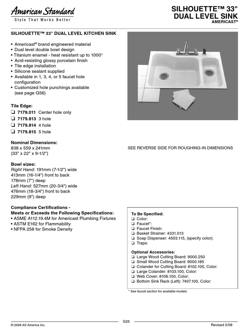 American Standard Silhouette 7179.011 User manual