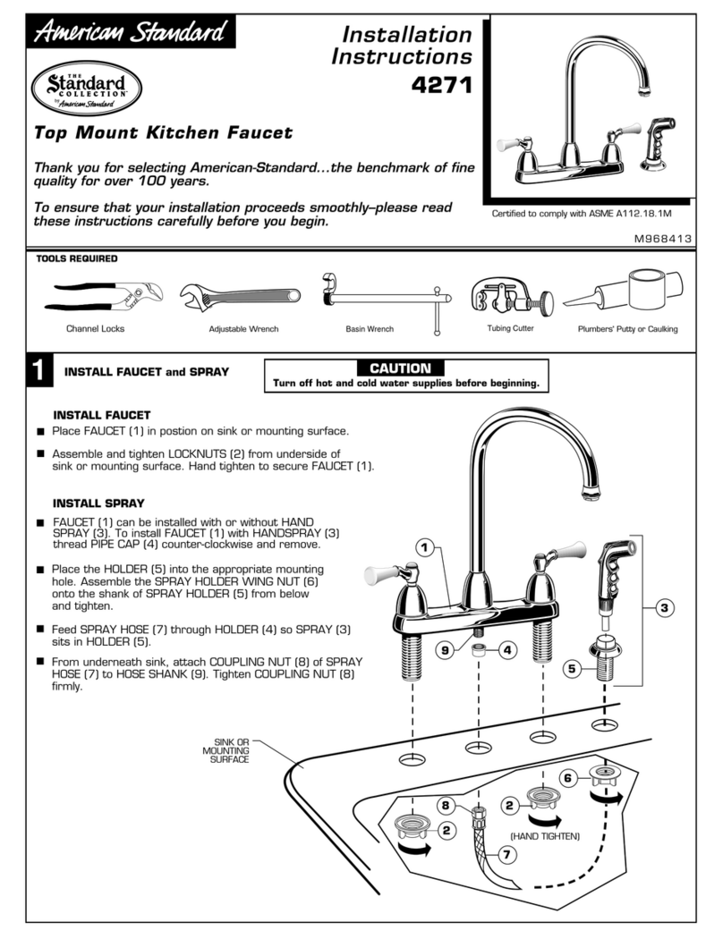 American Standard Standard 4271 installation instructions