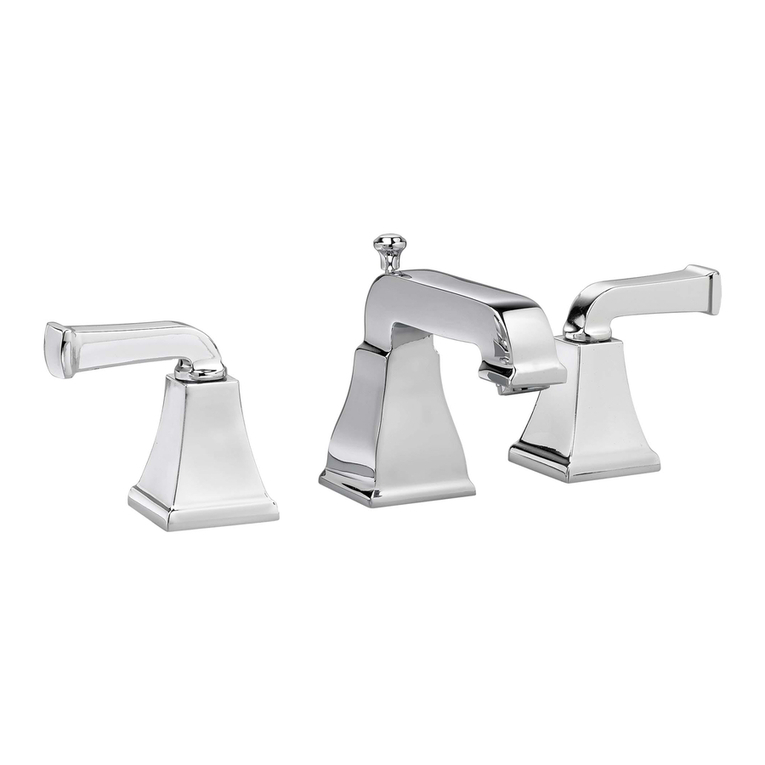 American Standard Spread Lavatory Faucet 2555.801 installation instructions American Standard Spread Lavatory Faucet 2555.801 installation instructions