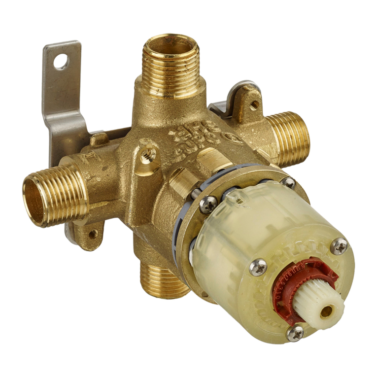 American Standard Pressure Balance Bath/Shower Temperature Control Valve... Specification sheet