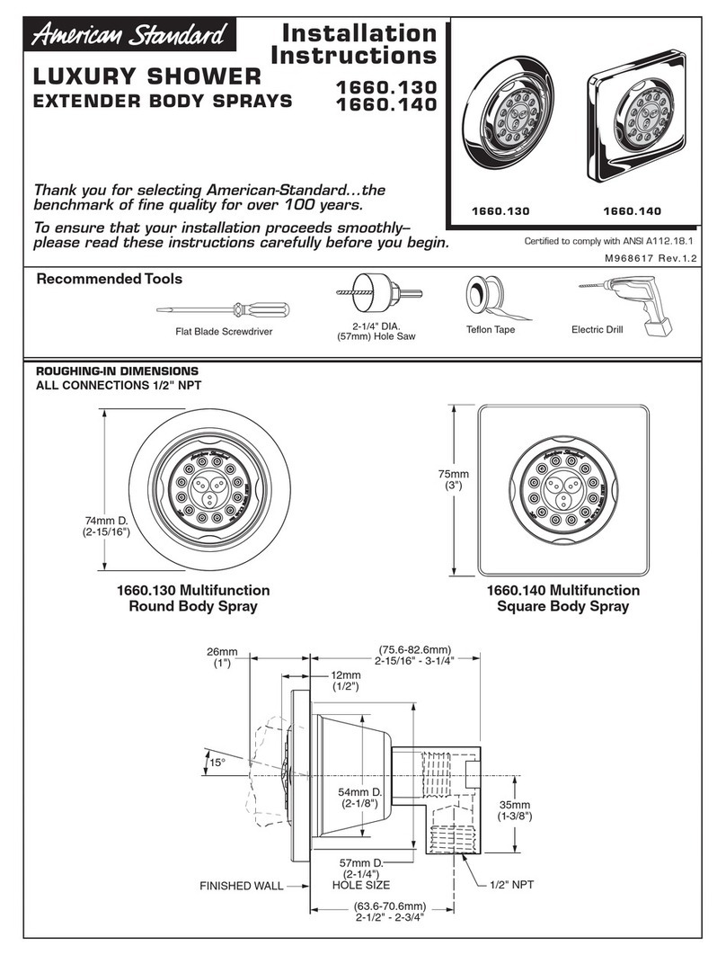 American Standard 1660 installation instructions