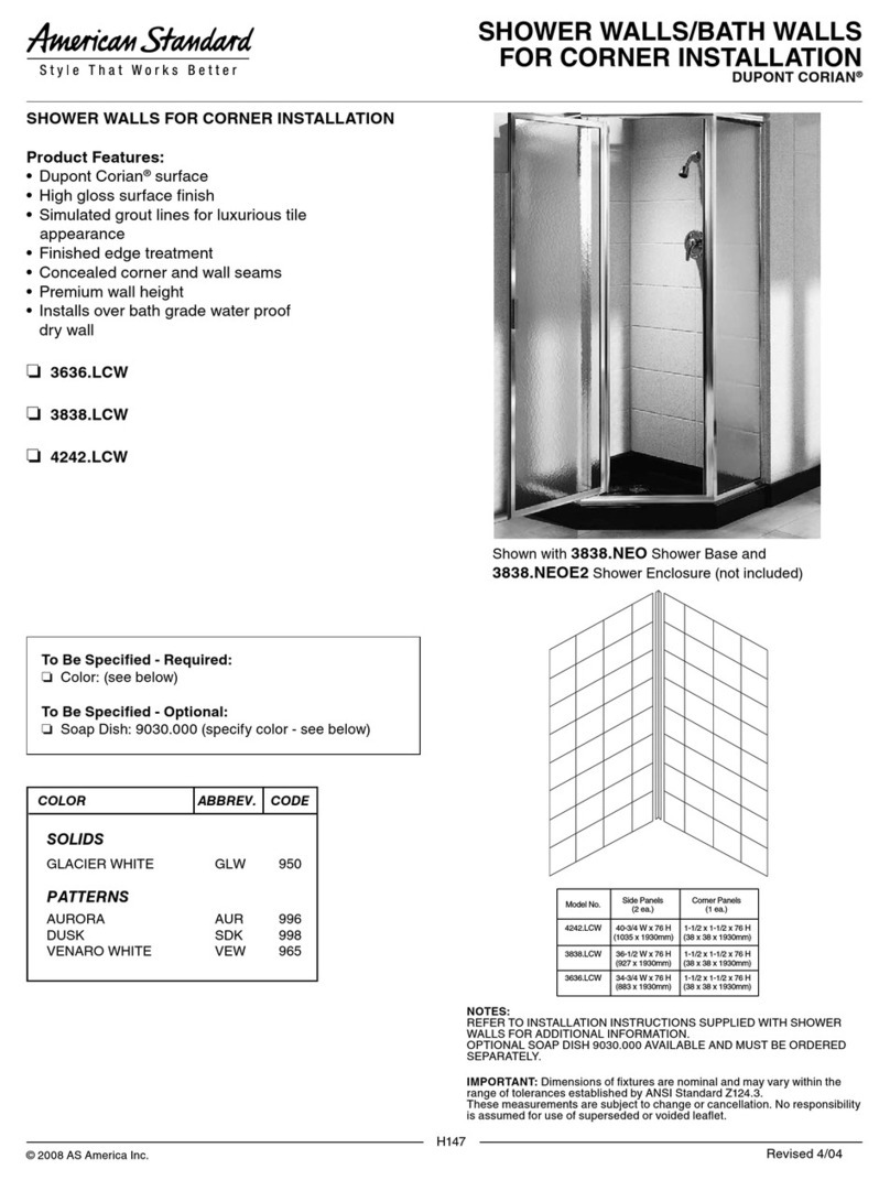 American Standard 3636.LCW User manual