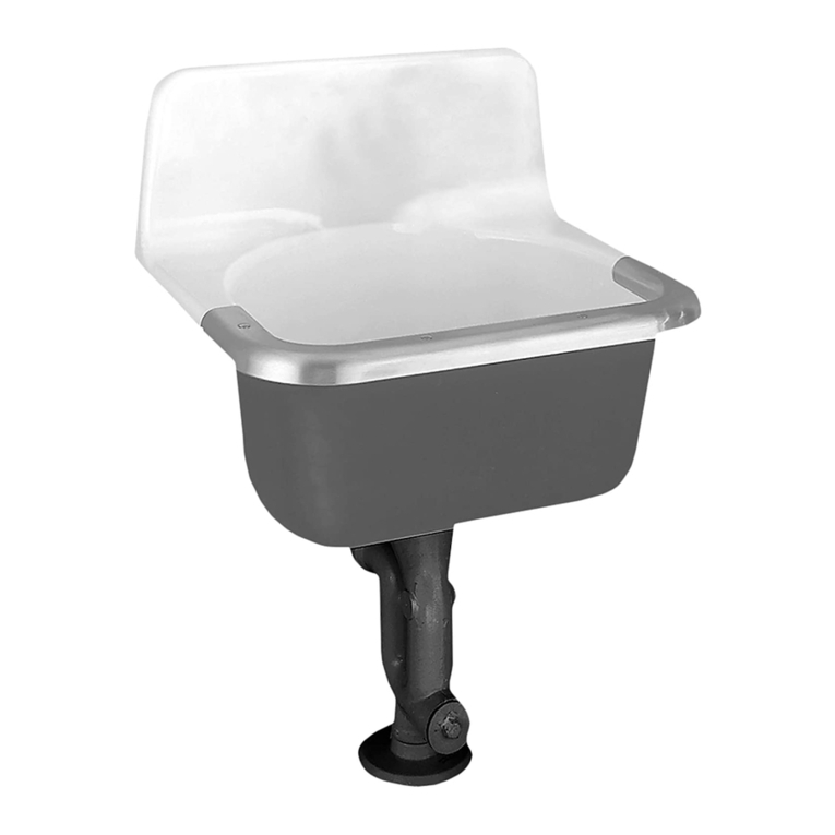 American Standard Lakewell Service Sink 7692.000 Specification sheet