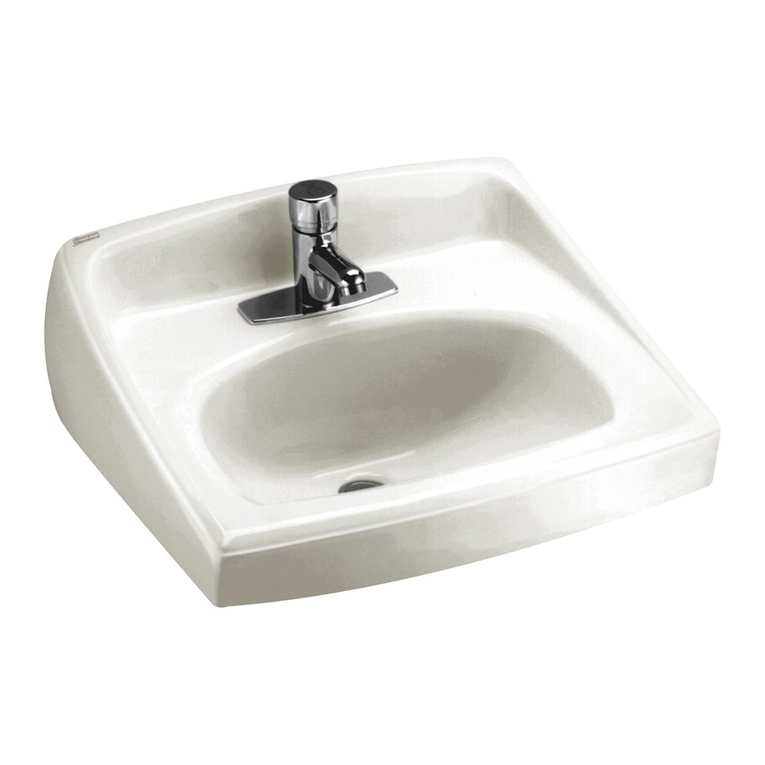 American Standard Lucerne Wall Hung Lavatory 0356.066 Specification sheet American Standard Lucerne Wall Hung Lavatory 0356.066 Specification sheet
