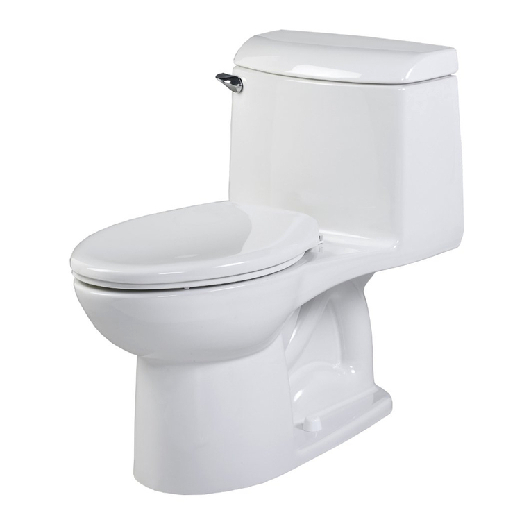 American Standard Hamilton Elongated Space-saving One-Piece Toilet... parts list