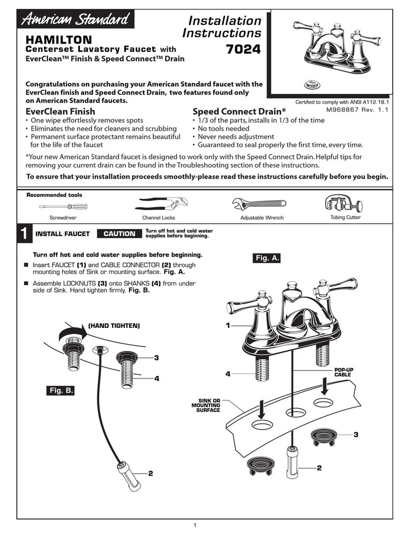 American Standard Hamilton 7024 installation instructions American Standard Hamilton 7024 installation instructions
