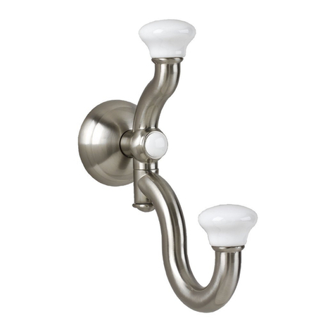 American Standard Robe Hook 6721 installation instructions