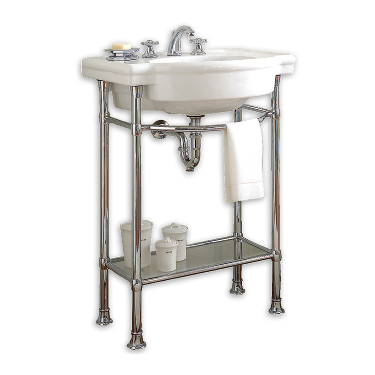 American Standard Retrospect Console Table 7812.002 Assembly/installation instructions