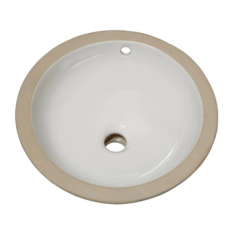 American Standard Orbit Undercounter Sink 0630.000 User manual