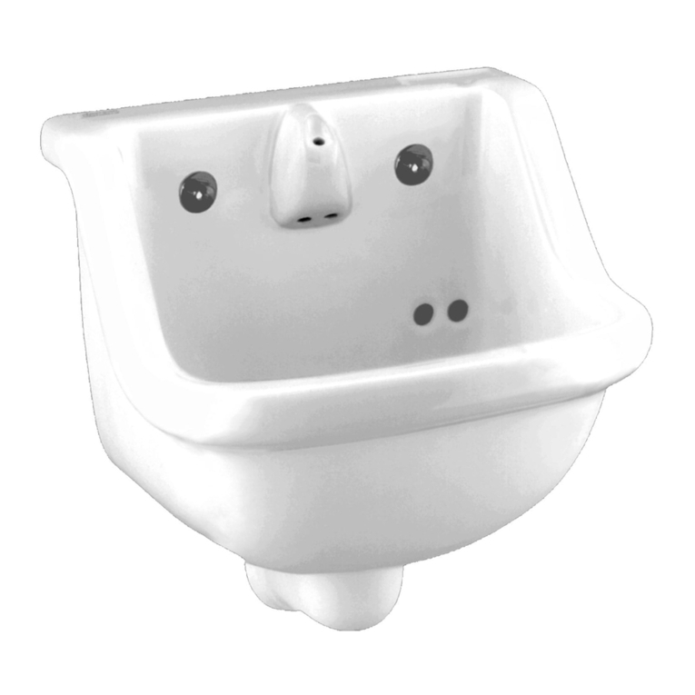 American Standard Prison Lavatory 0421.018 User manual