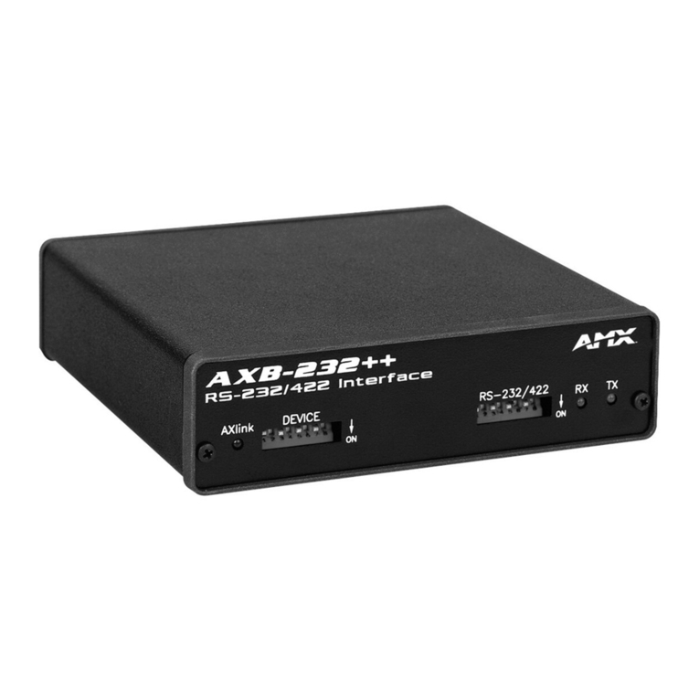AMX AXlink Bus Controllers AXB-232++ instruction manual