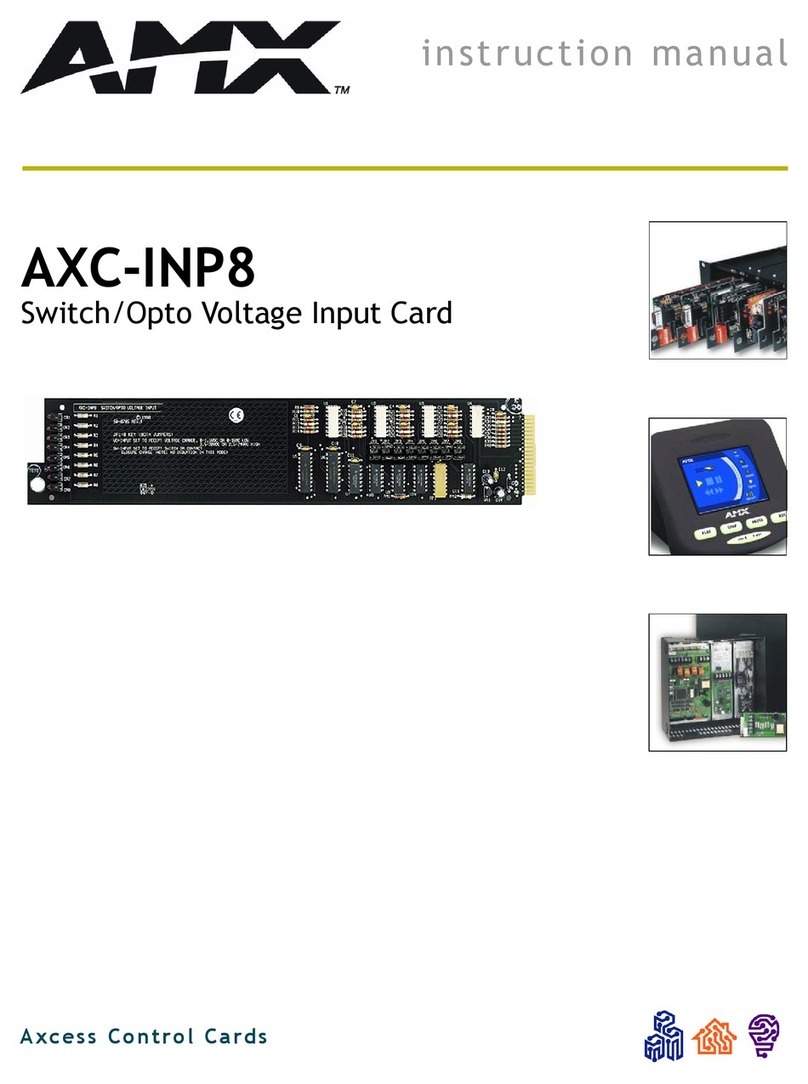 AMX AXC-INP8 User manual