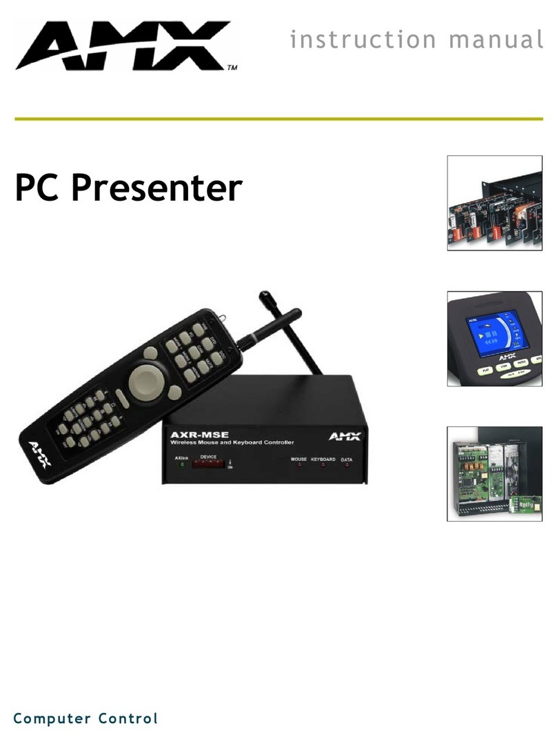 AMX Computer Control PC Presenter instruction manual