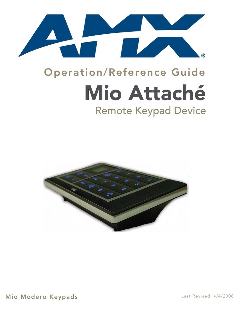 AMX Docking Station Mio Attach Parts list manual AMX Docking Station Mio Attach Parts list manual