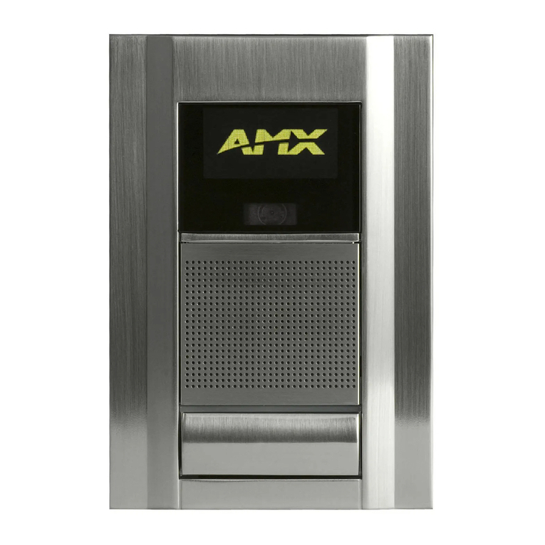 AMX Metreau Entry Communicator with Display... Parts list manual