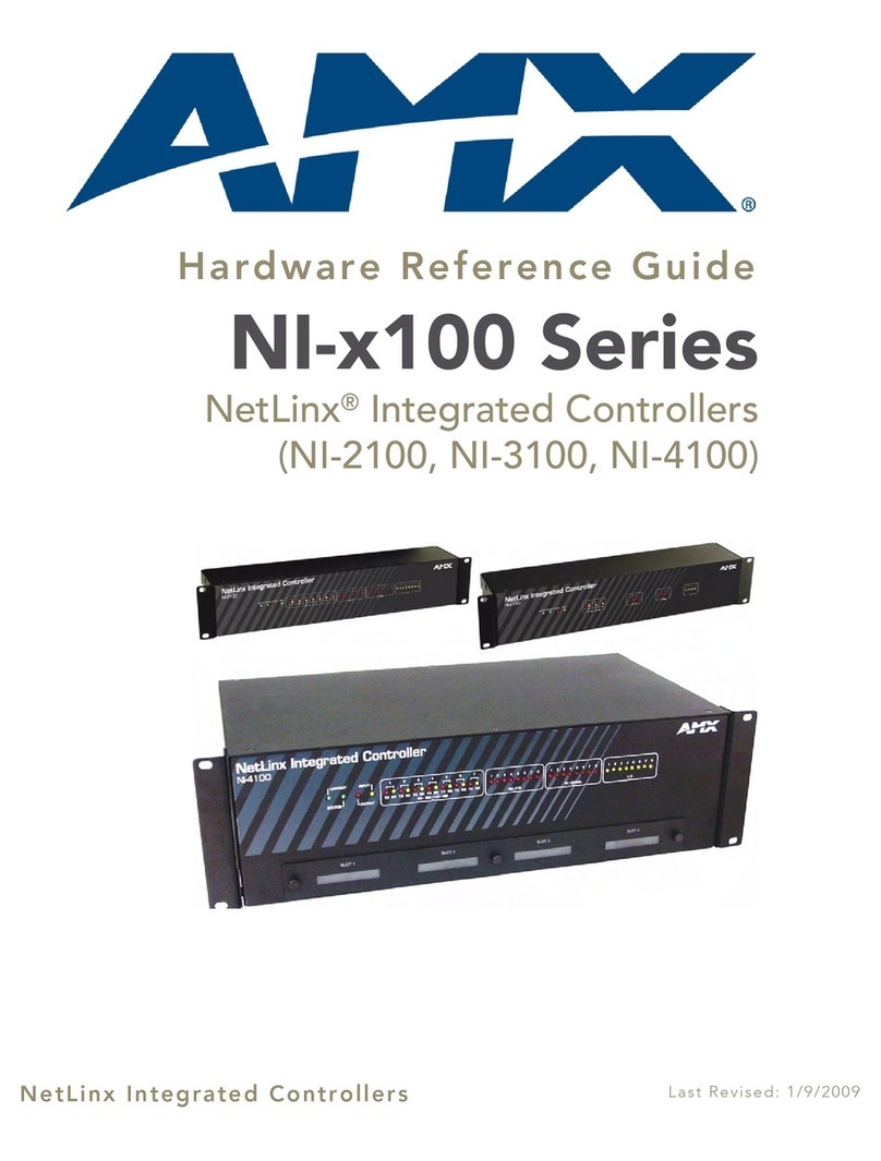 AMX NetLinx Integrated Controller NI-2100 Operating and maintenance manual