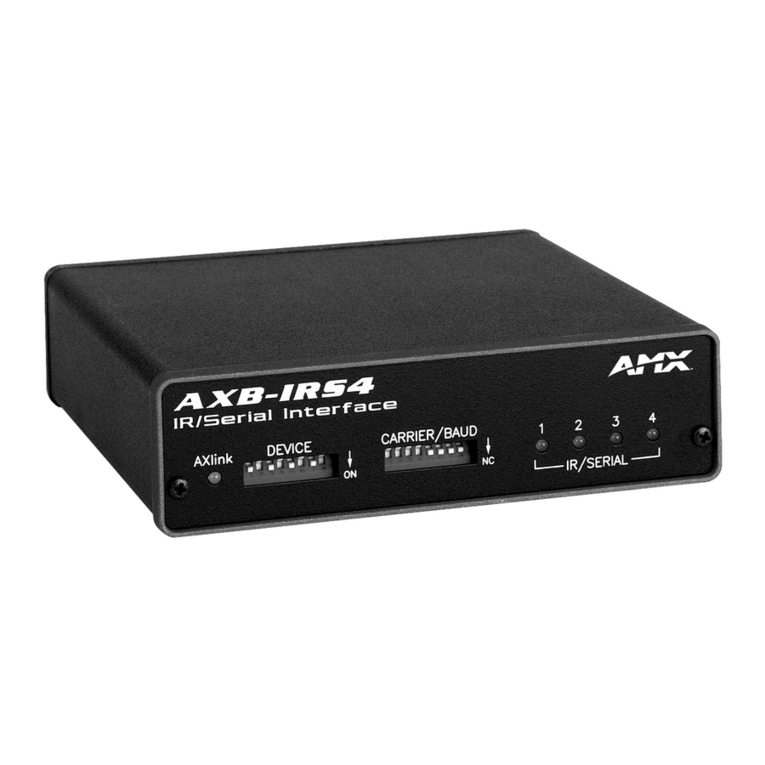 AMX AXB-IRS4 instruction manual
