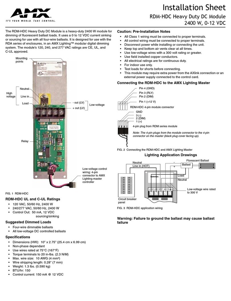 AMX Heavy Duty DC Module RDM-HDC Assembly instructions